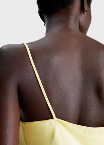 Жовтий вечірня, кежуал сукня сукня-комбінація Calvin Klein однотонна