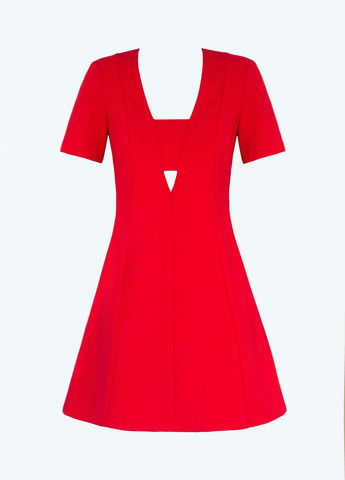 Красное кэжуал платье Gepur однотонное