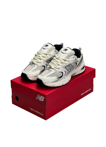 Серые демисезонные кроссовки New Balance 530 Milk Silver Navy Men’s Premium