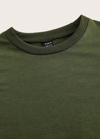 Оливковий (хакі) демісезонний джемпер джемпер SHEIN