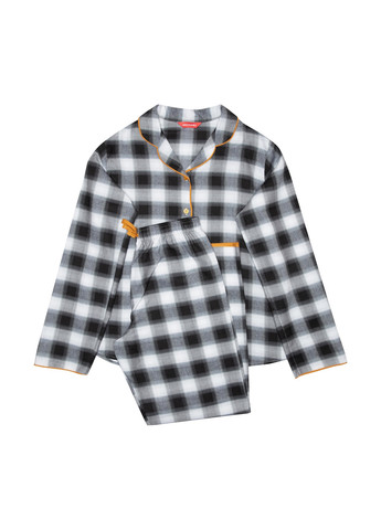 Чорно-біла всесезон піжама (сорочка, штани) сорочка + брюки Cyberjammies