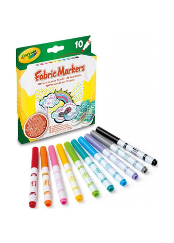 Набор для творчества Фломастеры для рисования по ткани 10 шт (58-8633) Crayola (254069103)