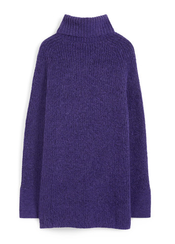 Фіолетовий зимовий светр C&A