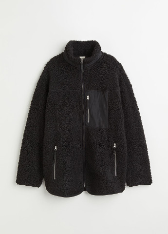 Черная демисезонная куртка H&M