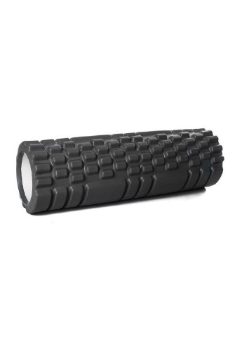 Массажный ролик Grid Roller Mini 30 см черный (роллер, валик, цилиндр для йоги, пилатеса и массажа) EasyFit (237657488)