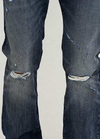 Темно-синие демисезонные со средней талией джинсы Gap