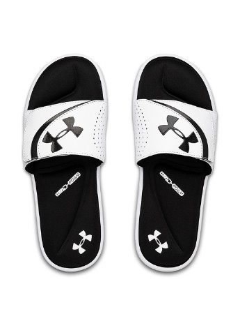 Белые спортивные шлепанцы Under Armour