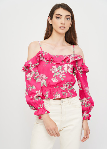 Малинова літня блуза H&M