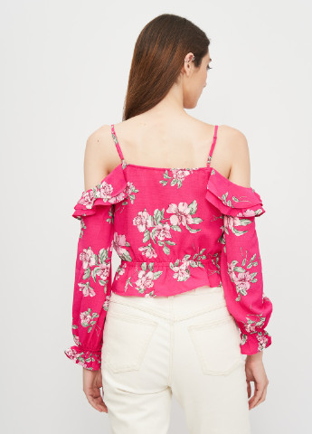 Малинова літня блуза H&M