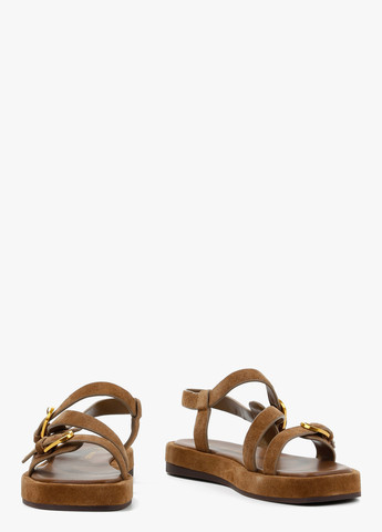 Коричневые босоножки Le'BERDES с ремешком с пряжкой