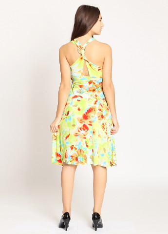 Комбинированное кэжуал платье Glance с цветочным принтом