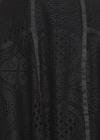 Черное коктейльное платье клеш Desigual однотонное