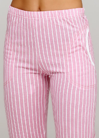 Розовая всесезон пижама (рубашка, брюки, повязка) рубашка + брюки Pijamoni
