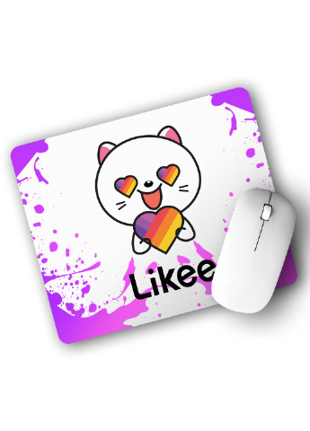 Килимок для мишки Лайк Котик (Likee Cat) (25108-1036) 29х21 см MobiPrint (224437335)