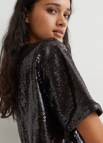 Тёмно-коричневая блуза H&M