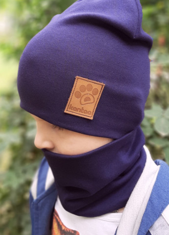 Детская шапка с хомутом КАНТА размер 48-52, синий (OC-129) Канта (212242560)