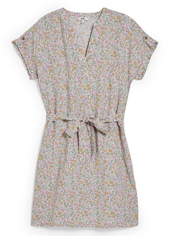 Комбинированное кэжуал платье C&A с цветочным принтом