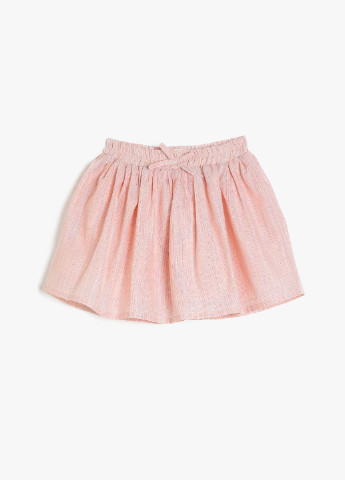 Светло-розовая кэжуал в полоску юбка KOTON клешированная