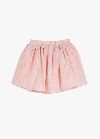 Светло-розовая кэжуал в полоску юбка KOTON клешированная