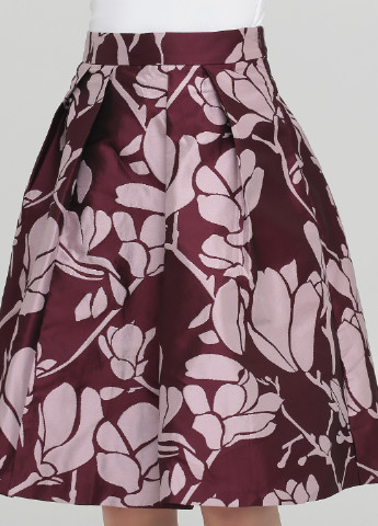 Бордовая кэжуал цветочной расцветки юбка Vero Moda клешированная