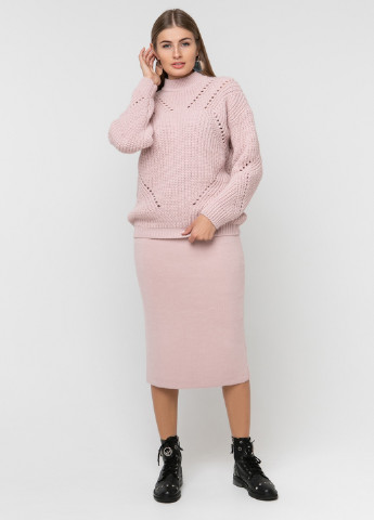 Светло-розовая кэжуал однотонная юбка Sewel карандаш