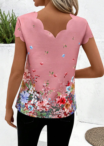 Пудровая блуза SHEIN