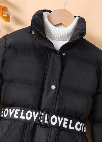 Черная зимняя куртка SHEIN