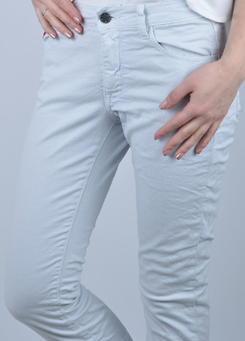 Бледно-голубые кэжуал демисезонные зауженные брюки Unlimited