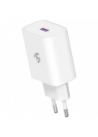 Зарядное устройство (-WC1USB18W-W) 2E USB Wall Charger QC3.0 DC5V/3A, Max 18W, white (253507312)