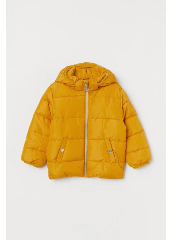 Желтая зимняя куртка H&M