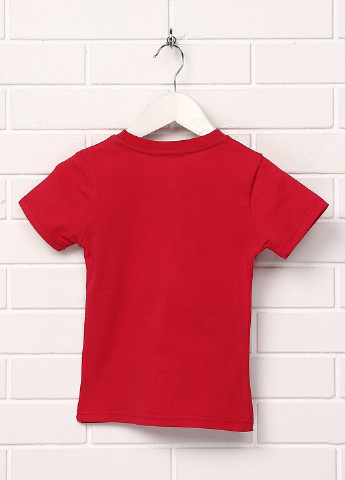 Красная летняя футболка с коротким рукавом Shishco
