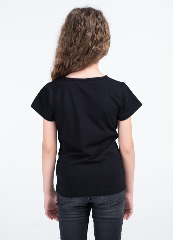 Черная летняя футболка Vidoli