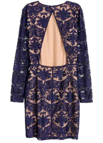 Темно-синя кежуал плаття, сукня H&M однотонна