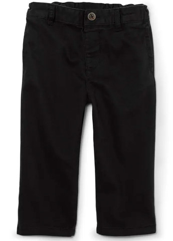 Черные кэжуал демисезонные брюки прямые The Children's Place