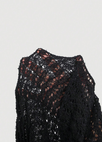 Черный демисезонный кардиган SHEIN