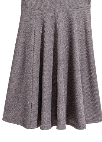 Серое кэжуал трикотажное платье H&M однотонное