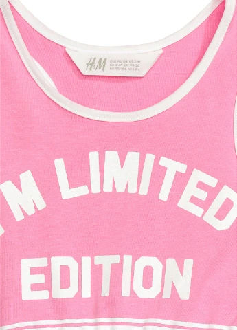 Розовое платье H&M (61629011)