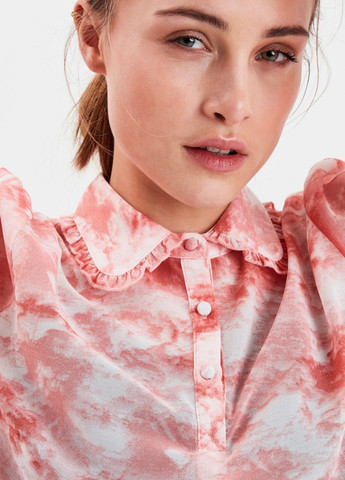 Розовая демисезонная блуза Ichi