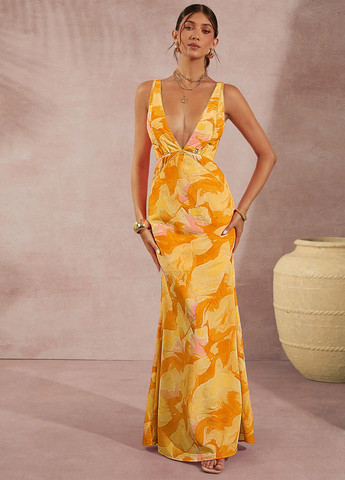 Помаранчева кежуал сукня а-силует SHEIN варенка