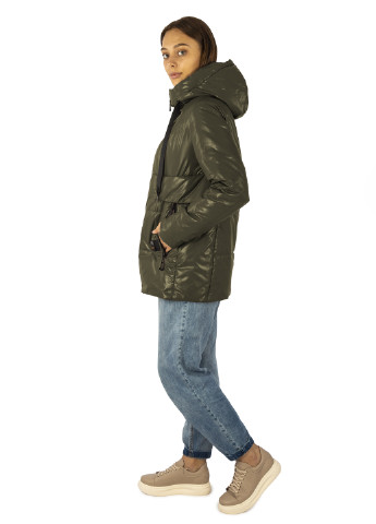 Оливковая (хаки) демисезонная куртка пуховик Westland