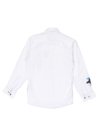 Белая кэжуал рубашка с надписями Marions