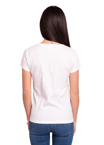 Біла всесезон футболка жіноча Наталюкс 21-2325