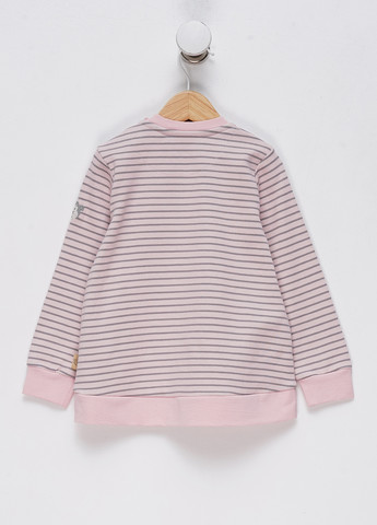 Bellybutton світшот смужка рожевий кежуал бавовна, бавовна органічна