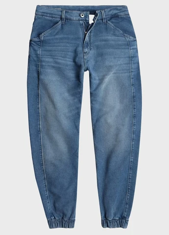 Светло-синие демисезонные зауженные джинсы G-Star Raw