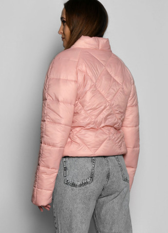 Рожева демісезонна легка куртка демісезонна на кнопках X-Woyz