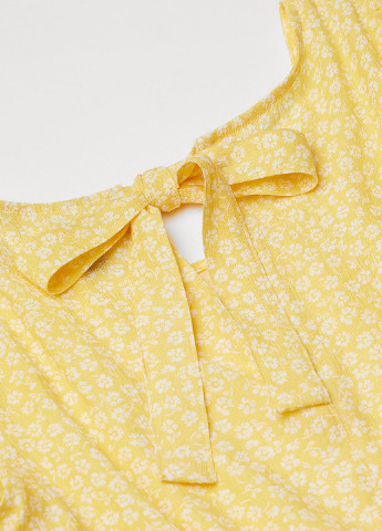 Желтая летняя блузка H&M