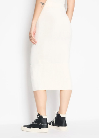 Молочная кэжуал однотонная юбка Armani Exchange карандаш