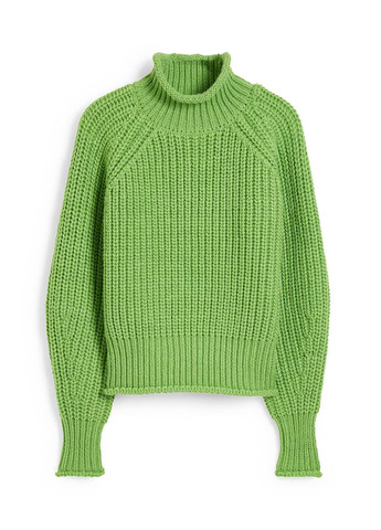 Зелений зимовий светр C&A