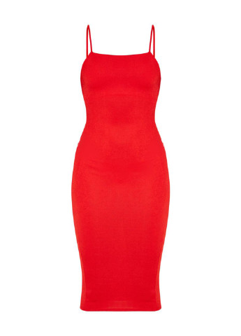 Червона кежуал сукня сукня-майка PrettyLittleThing однотонна