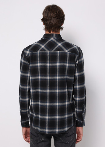 Темно-синяя кэжуал рубашка в клетку Colin's